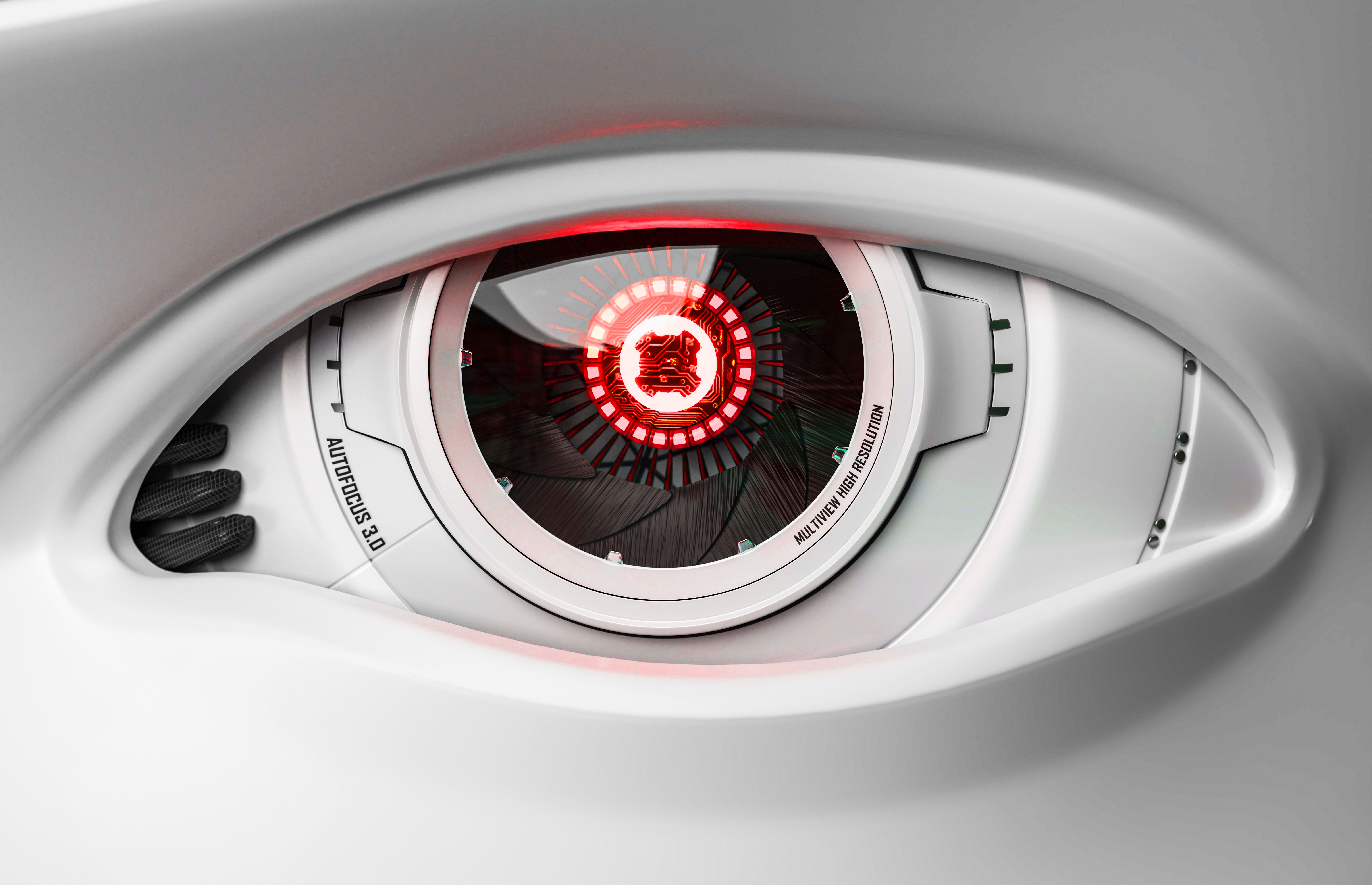 3D Illustration Roboter Auge
